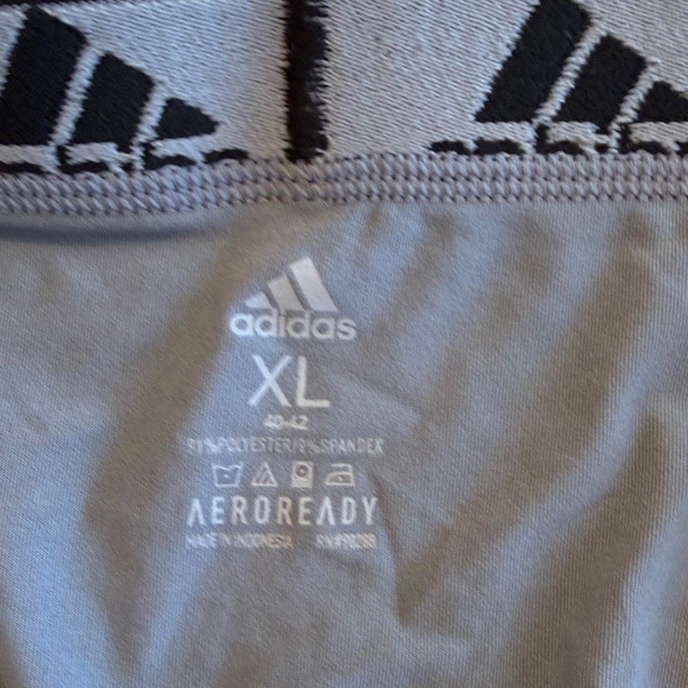 Adidas 4-pk AEROREADY 5” boxer briefs 42” Waist BLK Grey BL Microfiber NWOT - Picture 11 of 13
